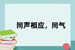 同声相应，同气相求的反义词