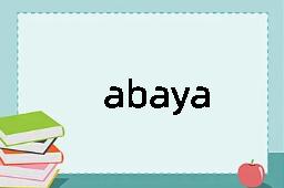 abaya是什么意思