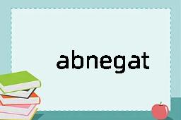 abnegation是什么意思