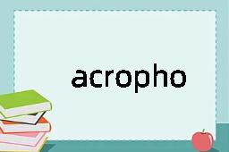 acrophobe是什么意思