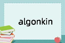 algonkin是什么意思