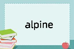 alpine是什么意思