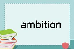 ambition是什么意思