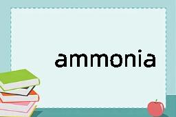 ammonia是什么意思