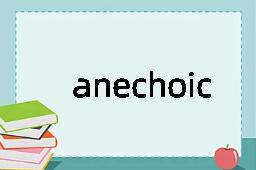 anechoic是什么意思