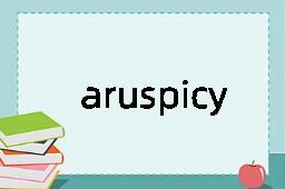 aruspicy是什么意思