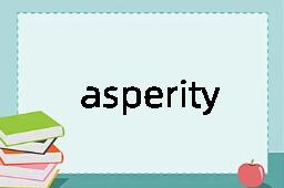 asperity是什么意思