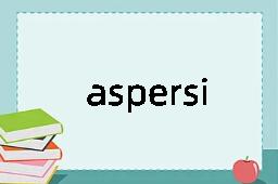 aspersion是什么意思