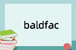 baldfaced是什么意思