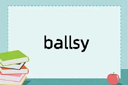 ballsy是什么意思