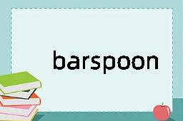 barspoon是什么意思