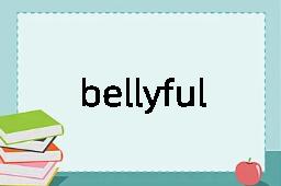 bellyful是什么意思