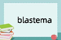 blastema是什么意思