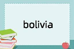 bolivia是什么意思