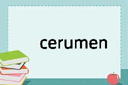 cerumen是什么意思