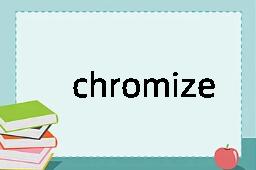 chromize是什么意思