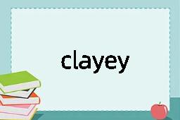 clayey是什么意思