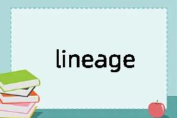 lineage是什么意思