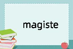 magisterium是什么意思