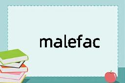 malefaction是什么意思