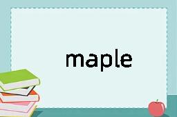 maple是什么意思