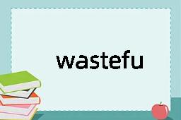 wastefully是什么意思