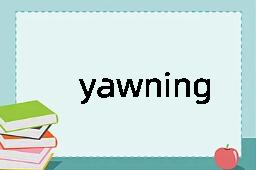 yawning是什么意思