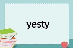 yesty是什么意思
