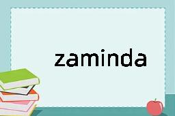 zamindari是什么意思
